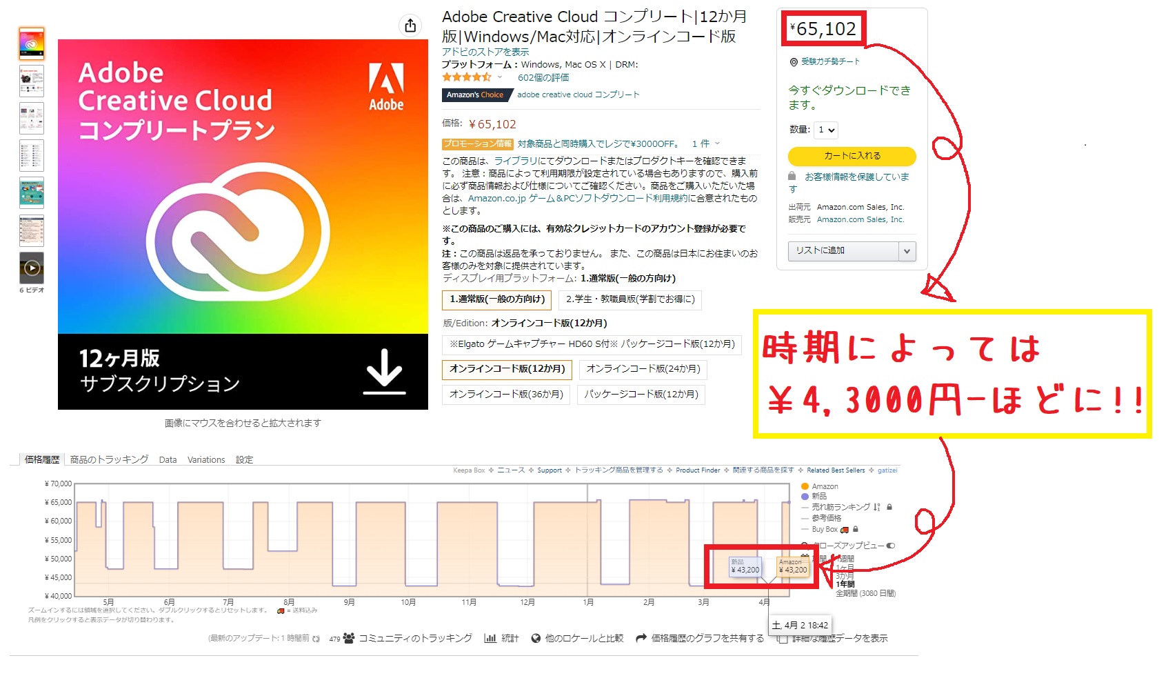 【Amazonで4万円台】Adobeコンプリートプラン