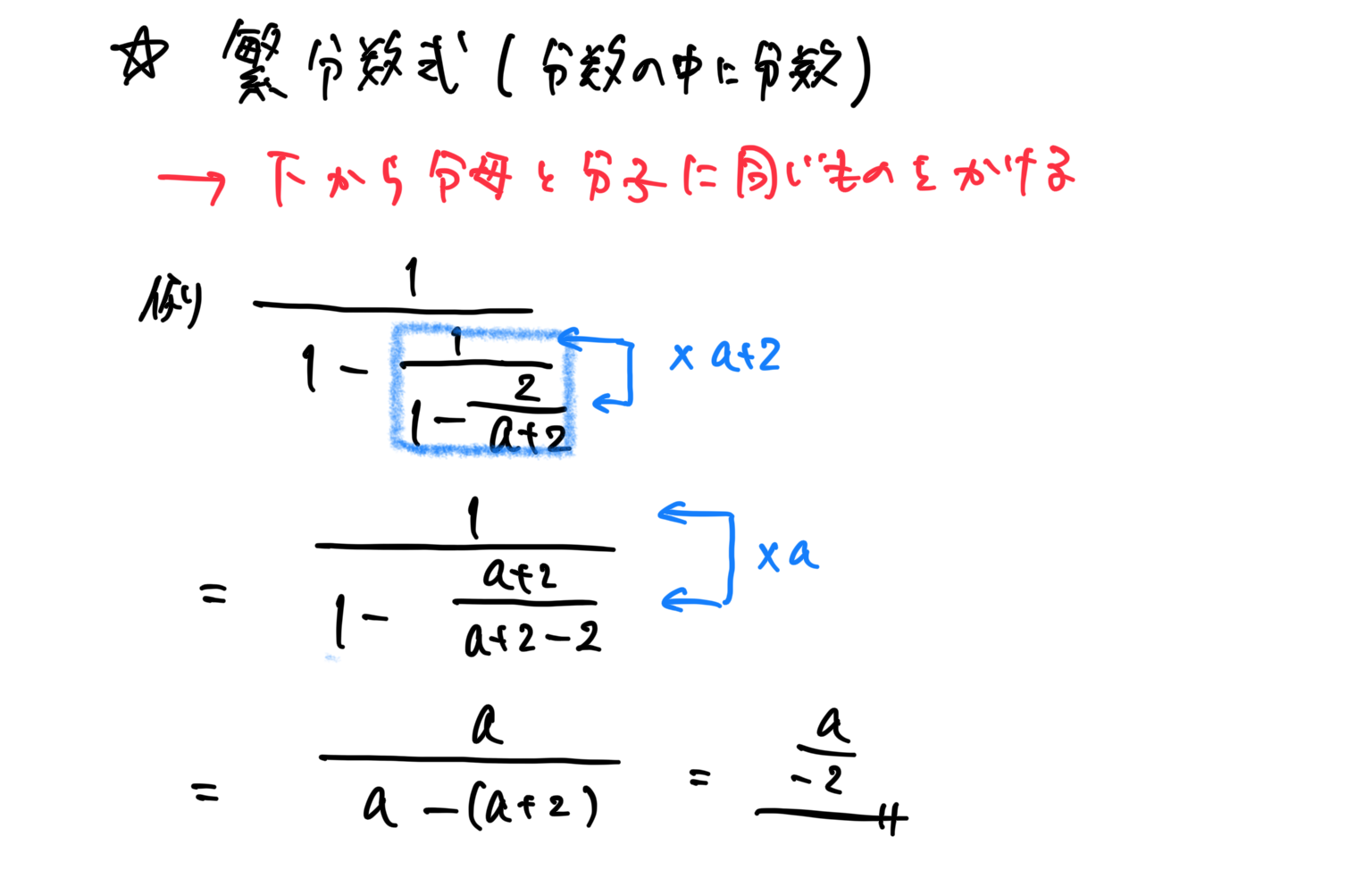 【高校数学】公式まとめ一覧（式と証明）繁分数式